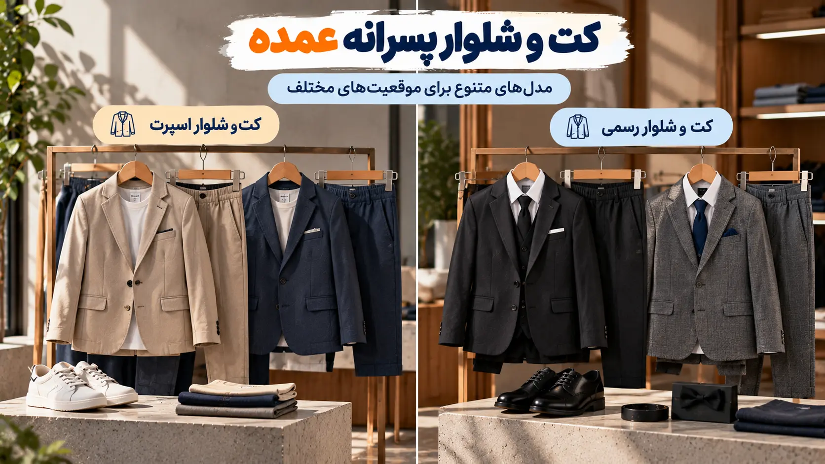 خرید کت و شلوار پسرانه عمده از لینک ویترین